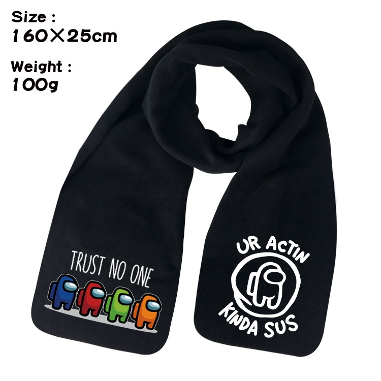 Among-us Anime fleece scarf bib 160X25CM