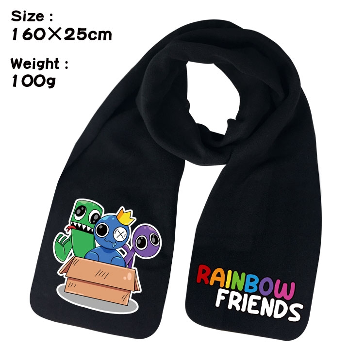 Rainbow Friend Anime fleece scarf bib 160X25CM