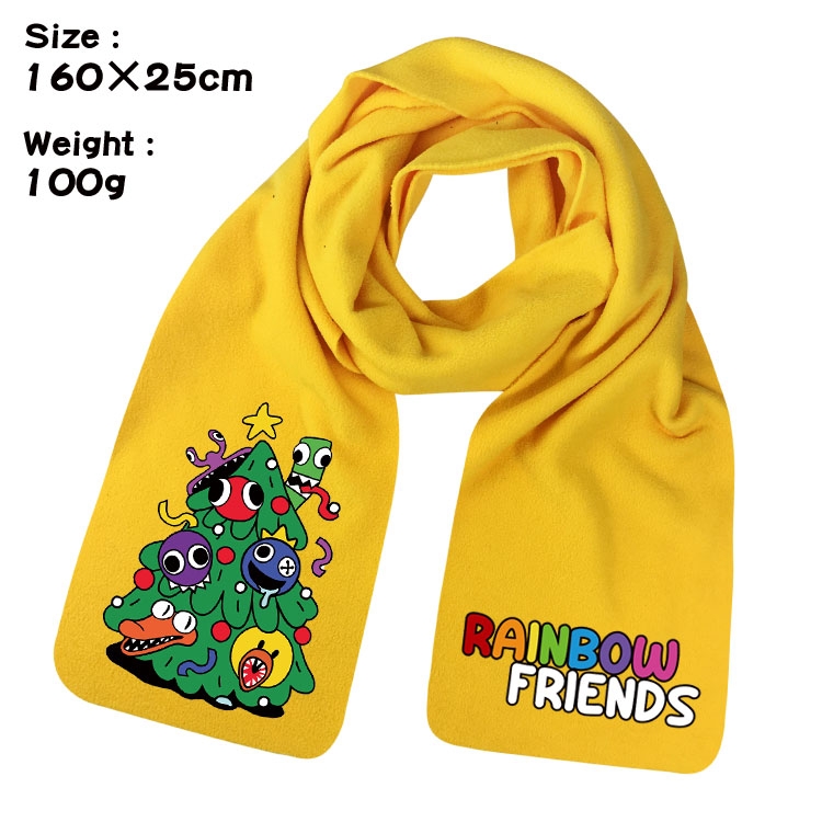 Rainbow Friend Anime fleece scarf bib 160X25CM