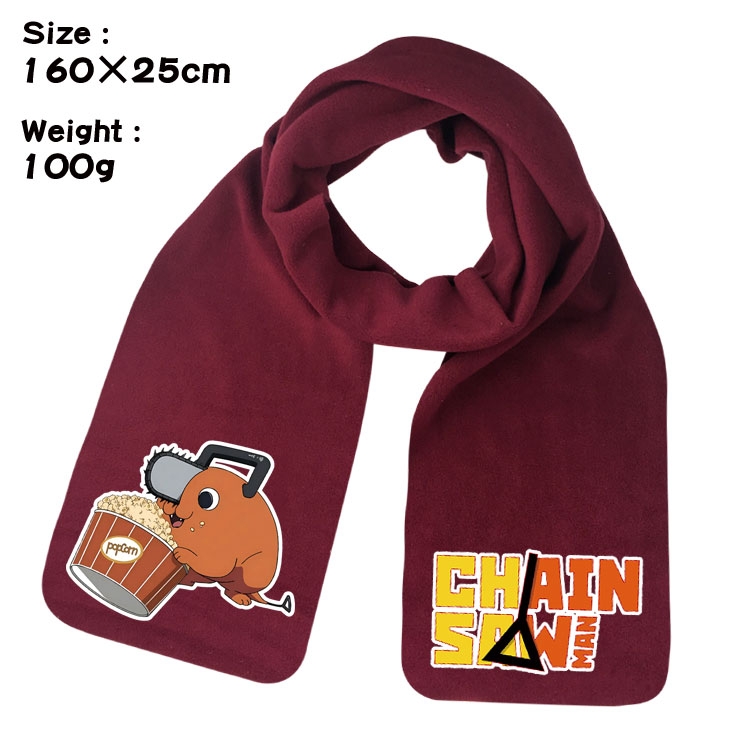 Chainsaw man Anime fleece scarf bib 160X25CM