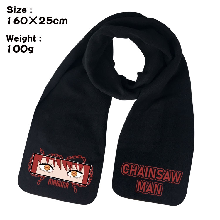 Chainsaw man Anime fleece scarf bib 160X25CM