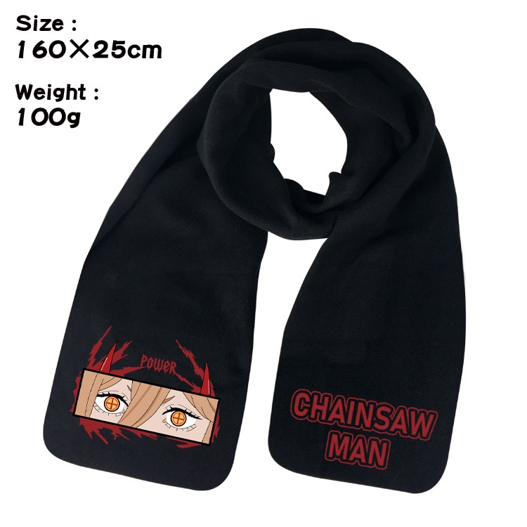 Chainsaw man Anime fleece scarf bib 160X25CM