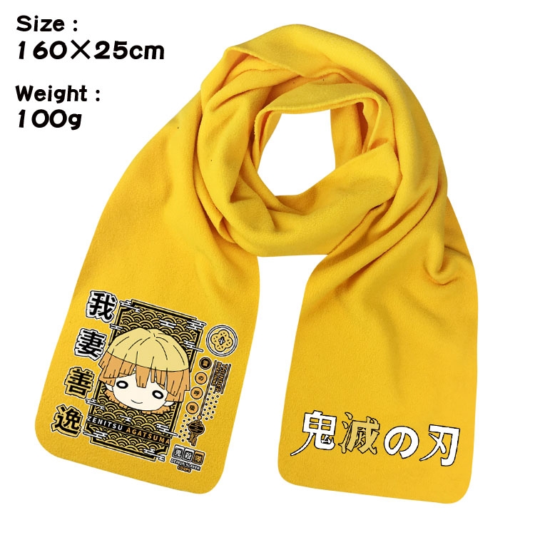 Demon Slayer Kimets Anime fleece scarf bib 160X25CM