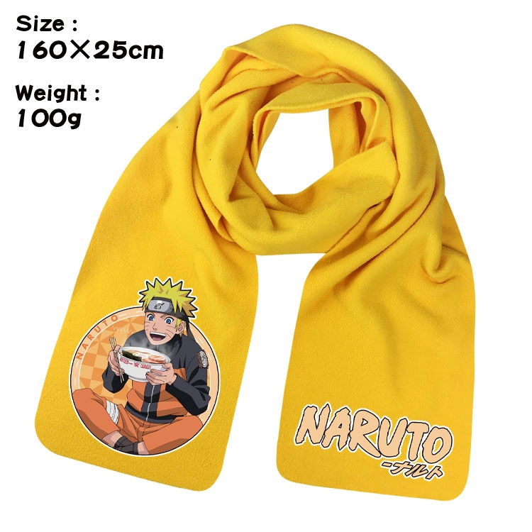 Naruto Anime full color high-quality fleece scarf 160X25CM