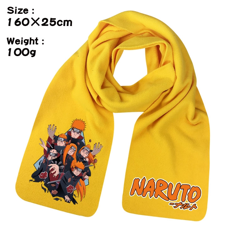 Naruto Anime full color high-quality fleece scarf 160X25CM