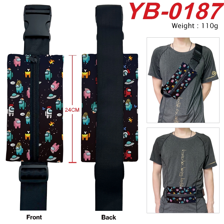 among us Anime Canvas Shoulder Bag Chest Bag Waist Bag 110g YB-0187