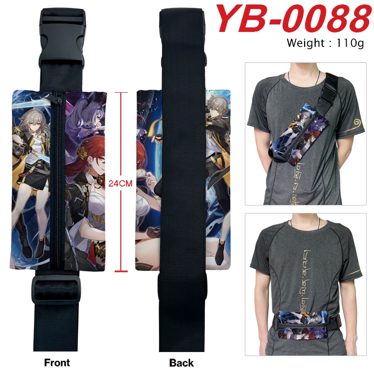 Honkai: Star Rail Anime Canvas Shoulder Bag Chest Bag Waist Bag 110g  YB-0088