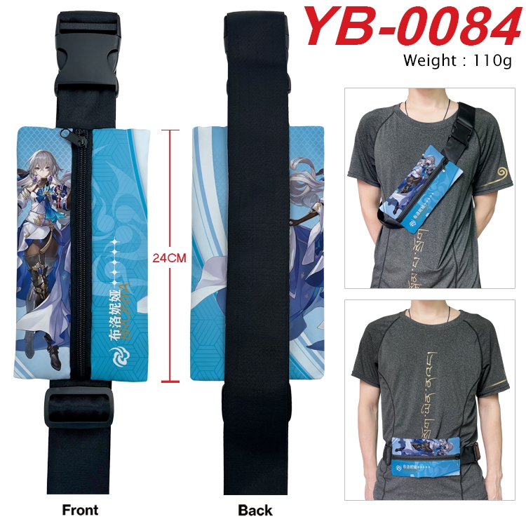 Honkai: Star Rail Anime Canvas Shoulder Bag Chest Bag Waist Bag 110g YB-0084