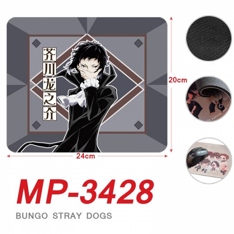 Bungo Stray Dogs Anime Full Color Printing Mouse Pad Unlocked 20X24cm price for 5 pcs  MP-3428