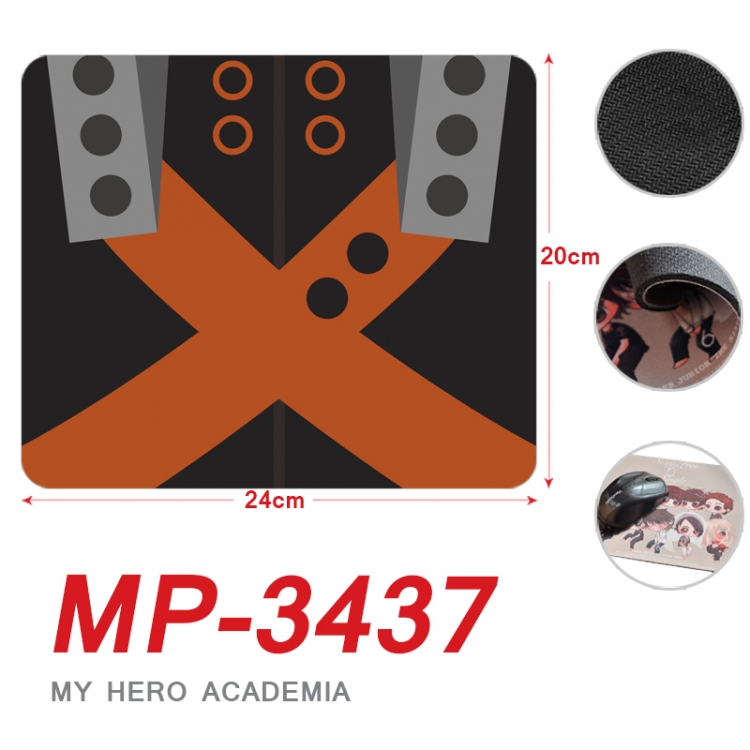 My Hero Academia Anime Full Color Printing Mouse Pad Unlocked 20X24cm price for 5 pcs  MP-3437
