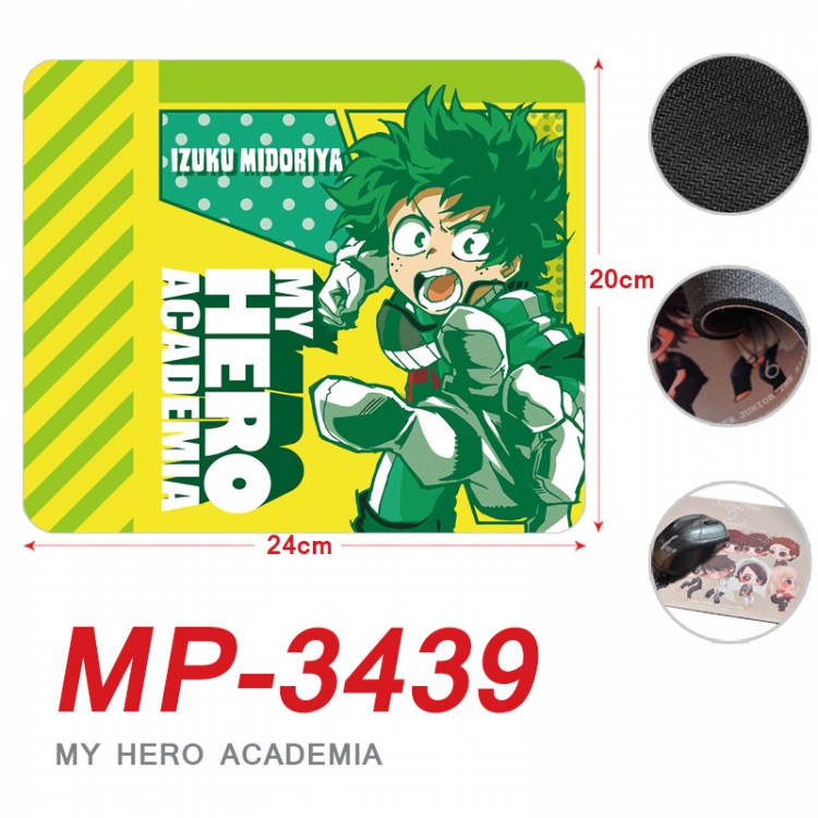 My Hero Academia Anime Full Color Printing Mouse Pad Unlocked 20X24cm price for 5 pcs  MP-3439