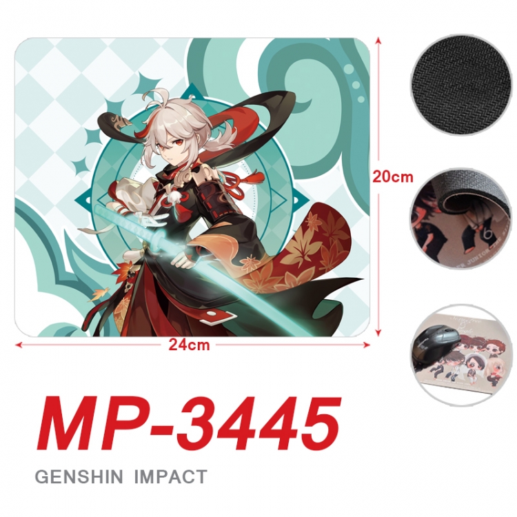 Genshin Impact Anime Full Color Printing Mouse Pad Unlocked 20X24cm price for 5 pcs MP-3445