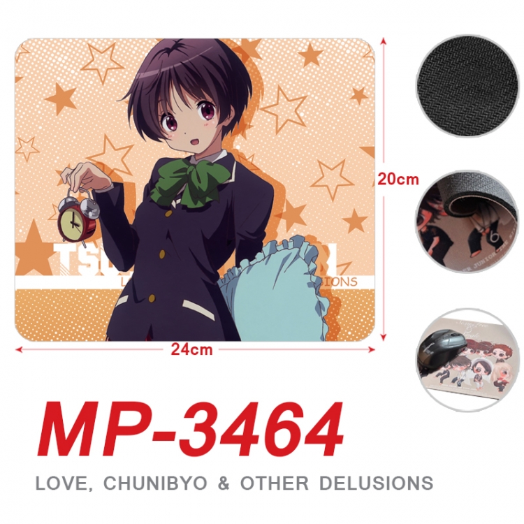 Chuunibyou Demo Koi Ga Shitai Anime Full Color Printing Mouse Pad Unlocked 20X24cm price for 5 pcs  MP-3464