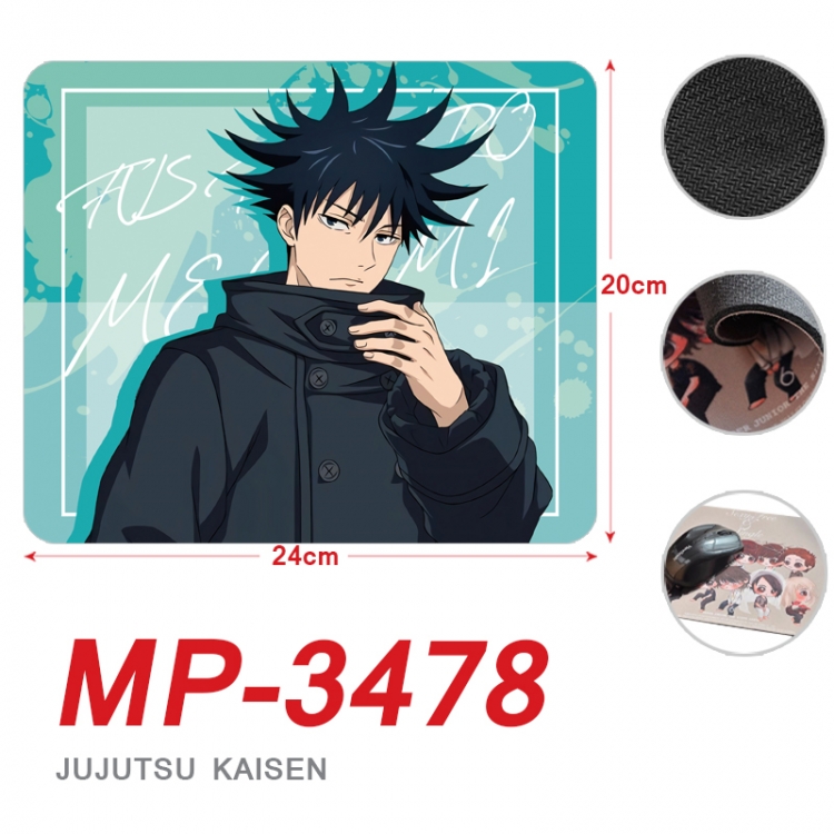 Jujutsu Kaisen Anime Full Color Printing Mouse Pad Unlocked 20X24cm price for 5 pcs  MP-3478