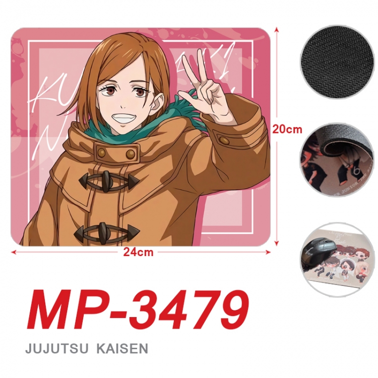 Jujutsu Kaisen Anime Full Color Printing Mouse Pad Unlocked 20X24cm price for 5 pcs MP-3479