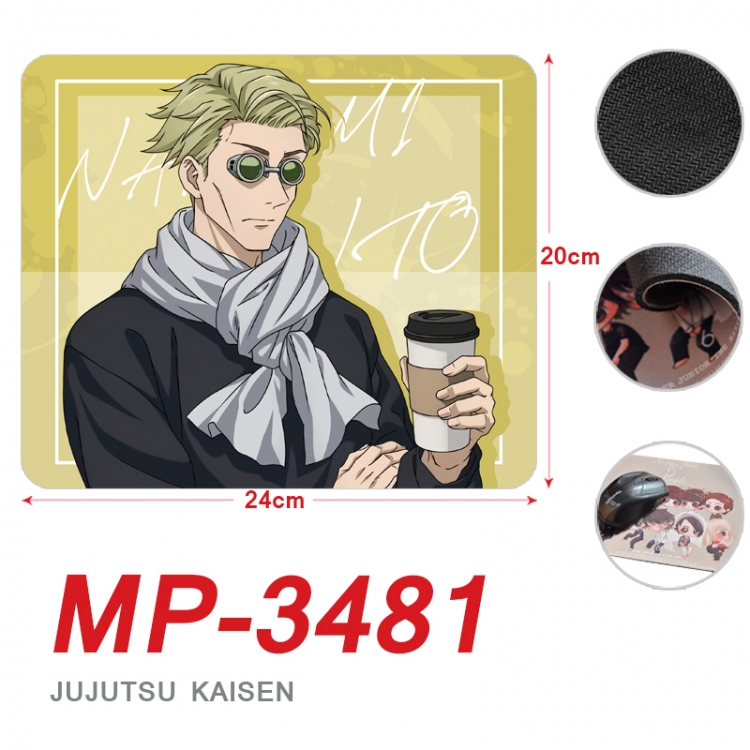 Jujutsu Kaisen Anime Full Color Printing Mouse Pad Unlocked 20X24cm price for 5 pcs MP-3481