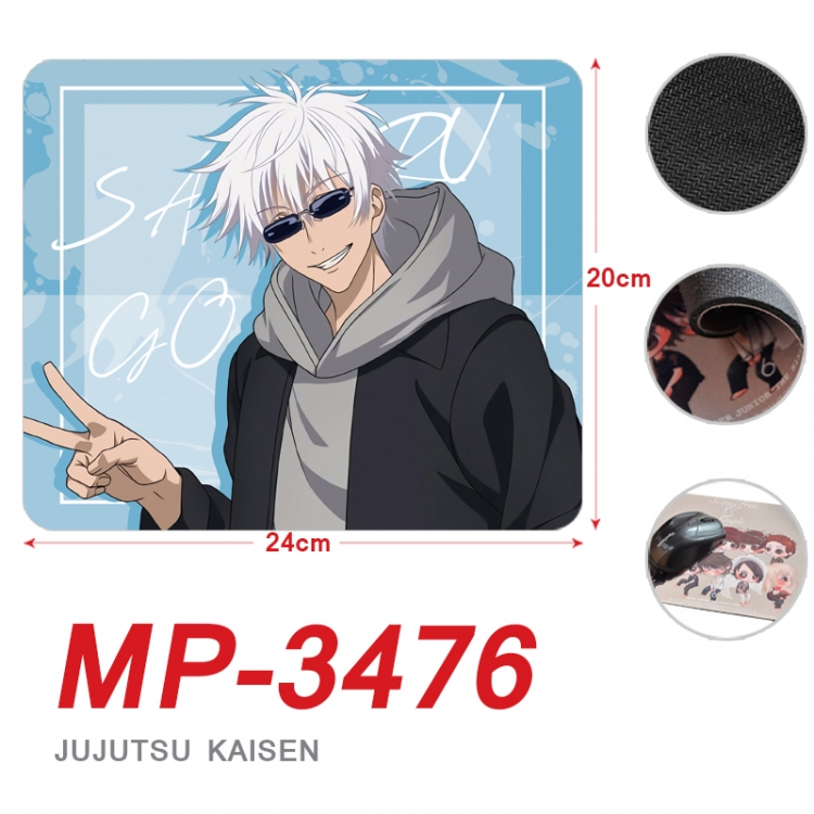 Jujutsu Kaisen Anime Full Color Printing Mouse Pad Unlocked 20X24cm price for 5 pcs MP-3476