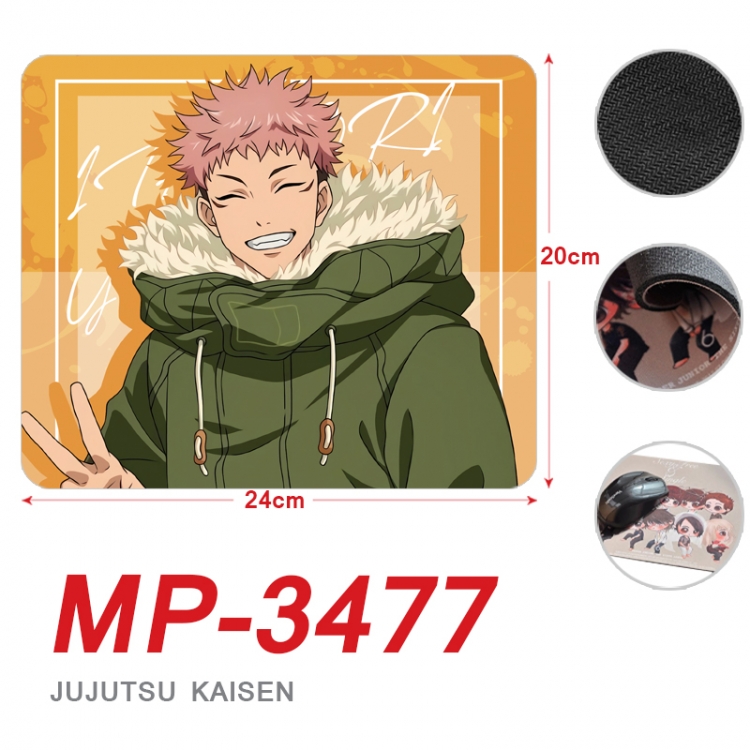 Jujutsu Kaisen Anime Full Color Printing Mouse Pad Unlocked 20X24cm price for 5 pcs MP-3477