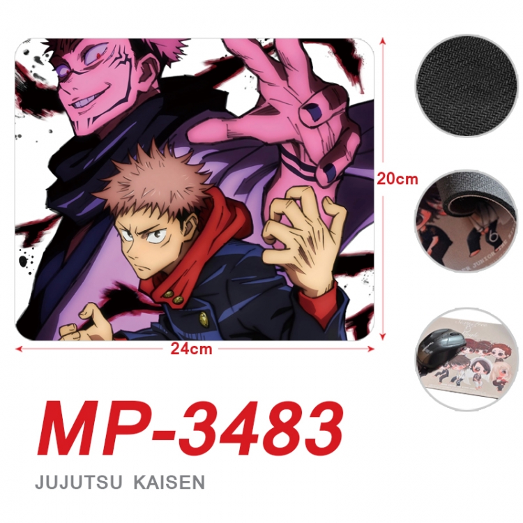 Jujutsu Kaisen Anime Full Color Printing Mouse Pad Unlocked 20X24cm price for 5 pcs MP-3483