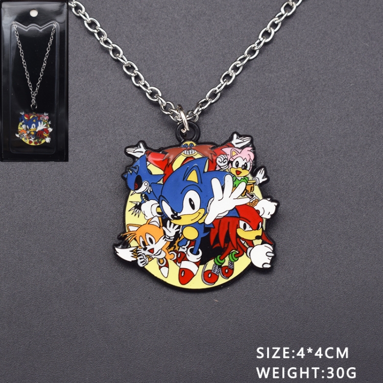 Sonic the Hedgehog Anime cartoon metal necklace pendant price for 5 pcs