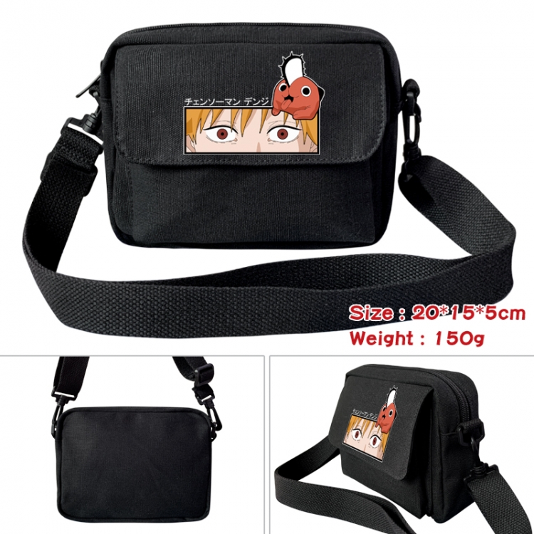 Chainsaw man Anime peripheral canvas small shoulder bag 20x15x5cm 150g