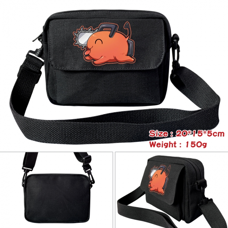 Chainsaw man Anime peripheral canvas small shoulder bag 20x15x5cm 150g