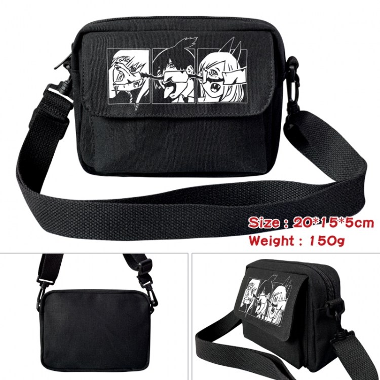 Chainsaw man Anime peripheral canvas small shoulder bag 20x15x5cm 150g