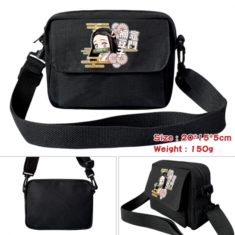 Demon Slayer Kimets Anime peripheral canvas small shoulder bag 20x15x5cm 150g