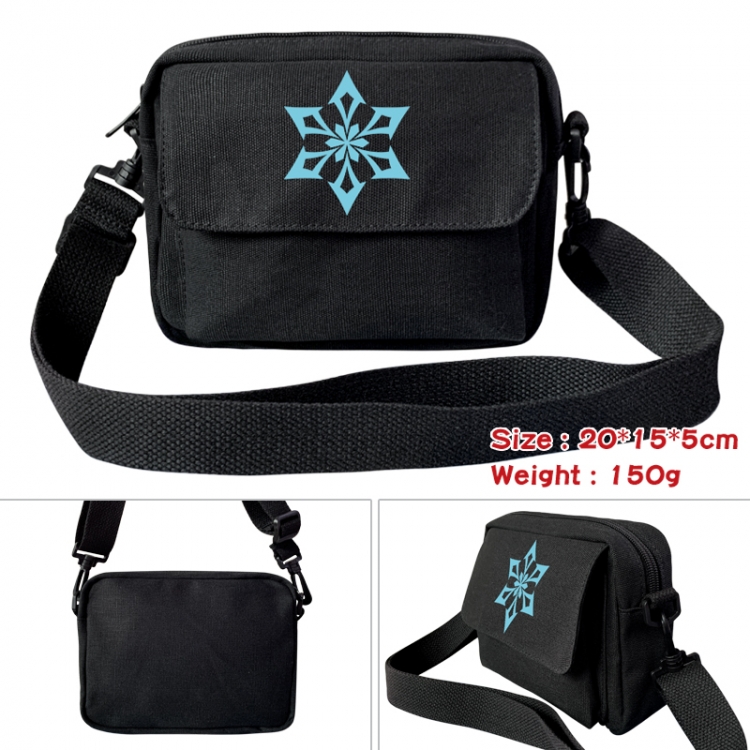 Genshin Impact Anime peripheral canvas small shoulder bag 20x15x5cm 150g