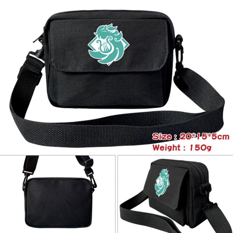 Genshin Impact Anime peripheral canvas small shoulder bag 20x15x5cm 150g