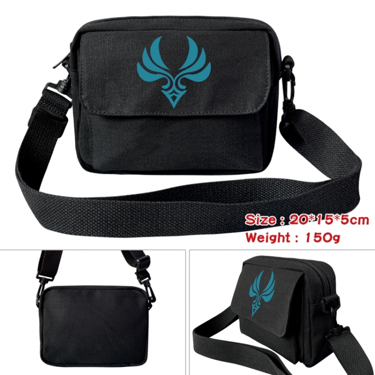 Genshin Impact Anime peripheral canvas small shoulder bag 20x15x5cm 150g