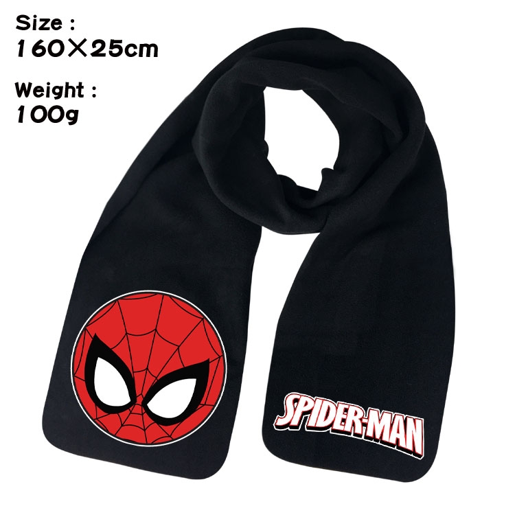 Marvel Anime full color high-quality fleece scarf 160X25CM