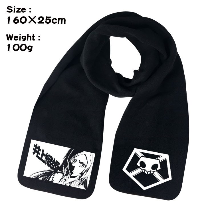 Bleach Anime full color high-quality fleece scarf 160X25CM