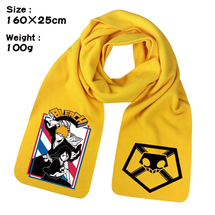 Bleach Anime full color high-quality fleece scarf 160X25CM