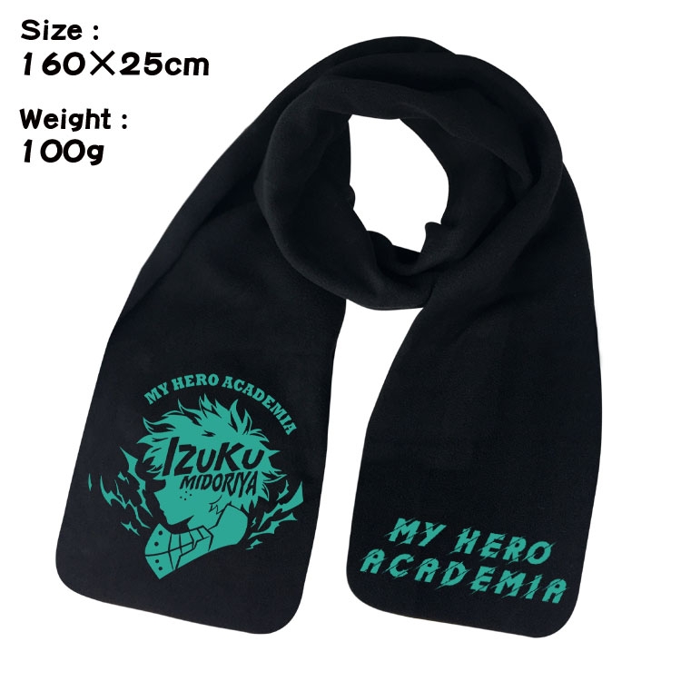 My Hero Academia Anime full color high-quality fleece scarf 160X25CM
