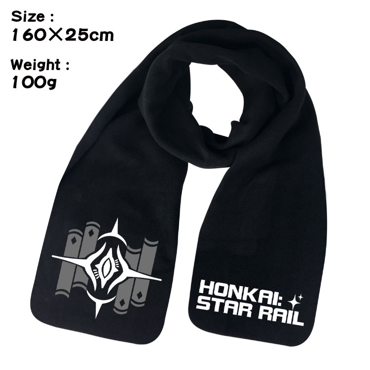 Honkai: Star Rail Anime full color high-quality fleece scarf 160X25CM