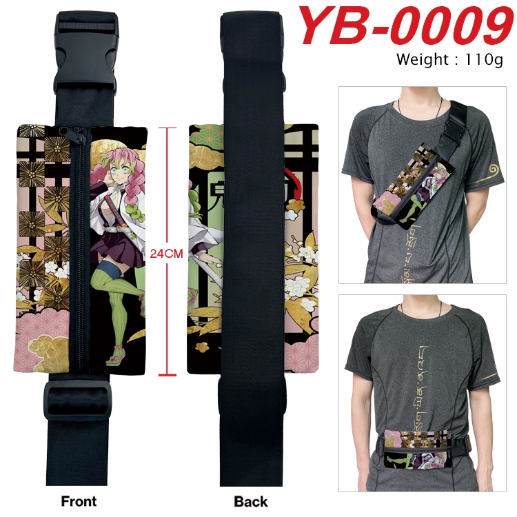 Demon Slayer Kimets Anime Canvas Shoulder Bag Chest Bag Waist Bag 110g  YB-0009