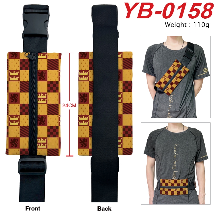 Harry Potter Anime Canvas Shoulder Bag Chest Bag Waist Bag 110g YB-0158