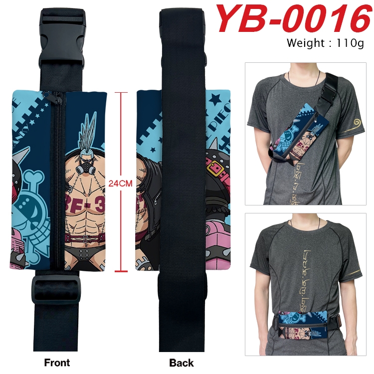 One Piece Anime Canvas Shoulder Bag Chest Bag Waist Bag 110g  YB-0016