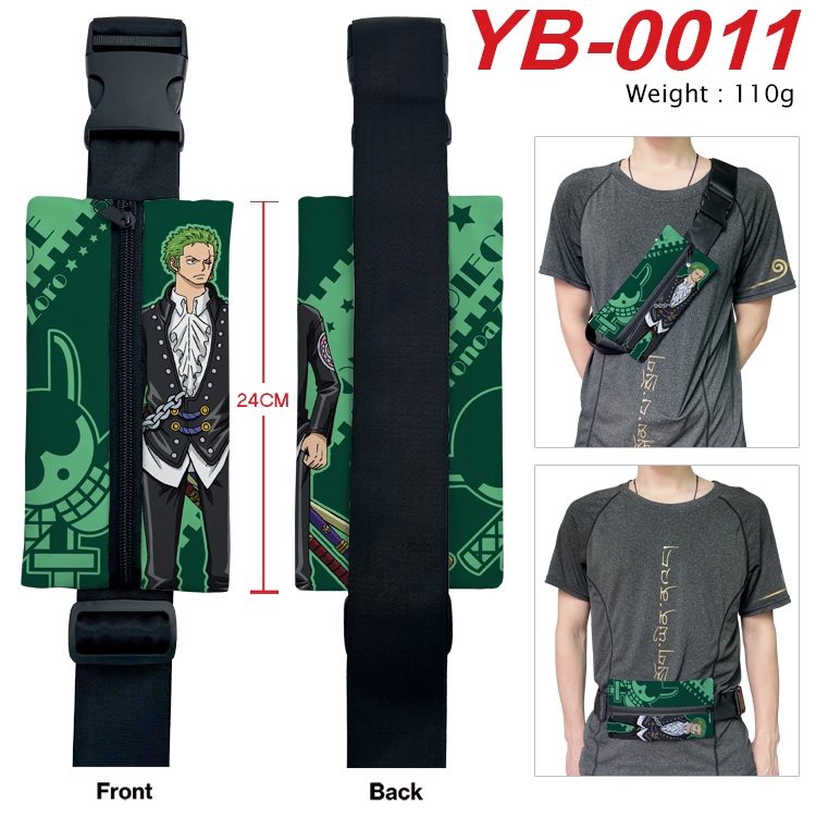 One Piece Anime Canvas Shoulder Bag Chest Bag Waist Bag 110g  YB-0011
