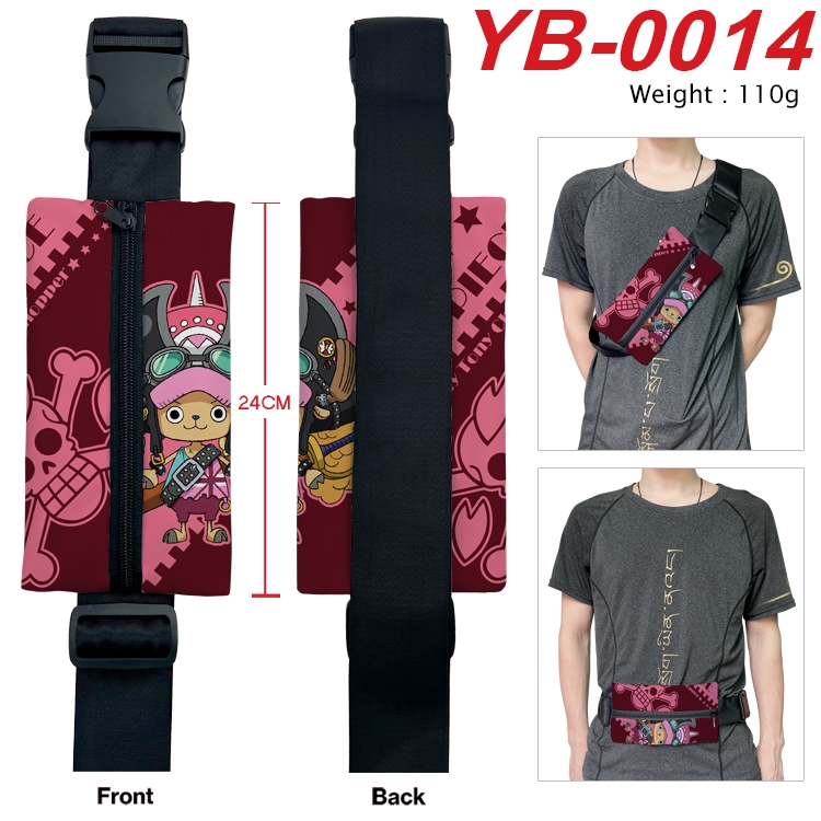 One Piece Anime Canvas Shoulder Bag Chest Bag Waist Bag 110g YB-0014