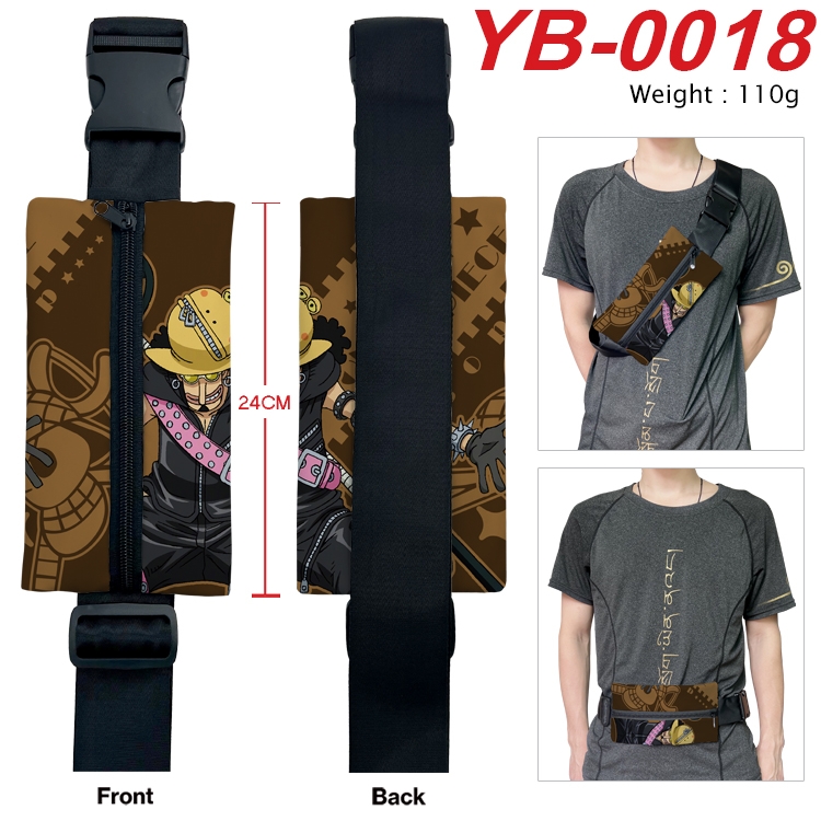 One Piece Anime Canvas Shoulder Bag Chest Bag Waist Bag 110g  YB-0018