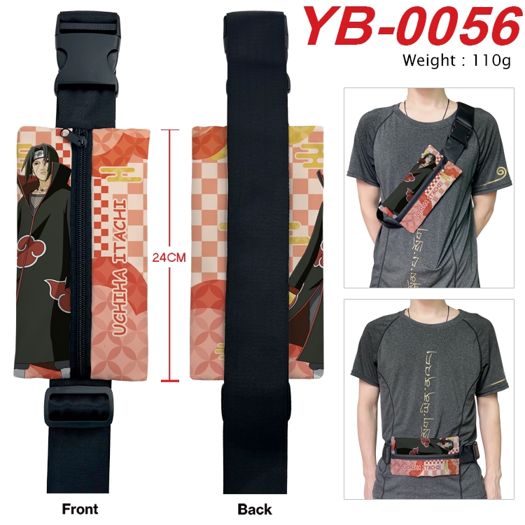 Naruto Anime Canvas Shoulder Bag Chest Bag Waist Bag 110g  YB-0056