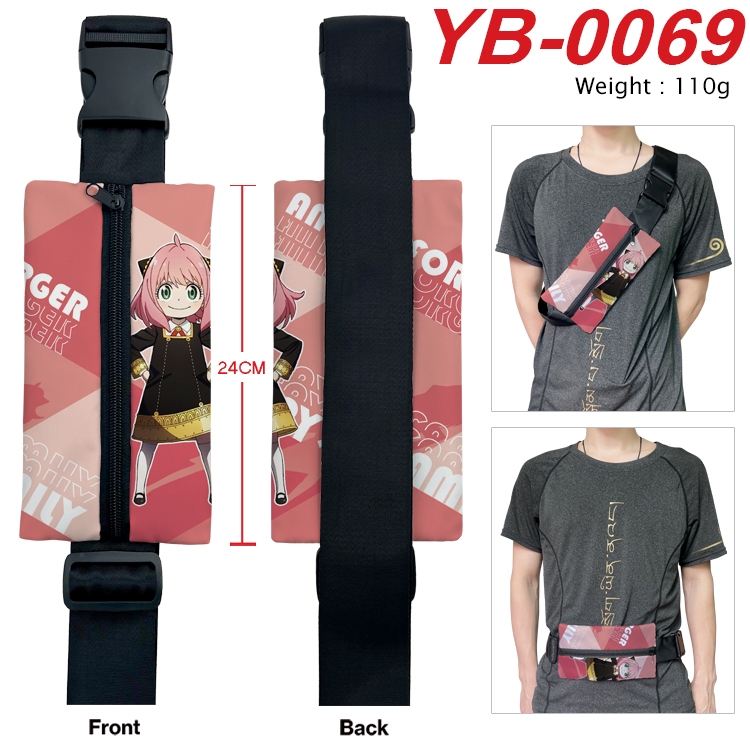 SPY×FAMILY Anime Canvas Shoulder Bag Chest Bag Waist Bag 110g YB-0069