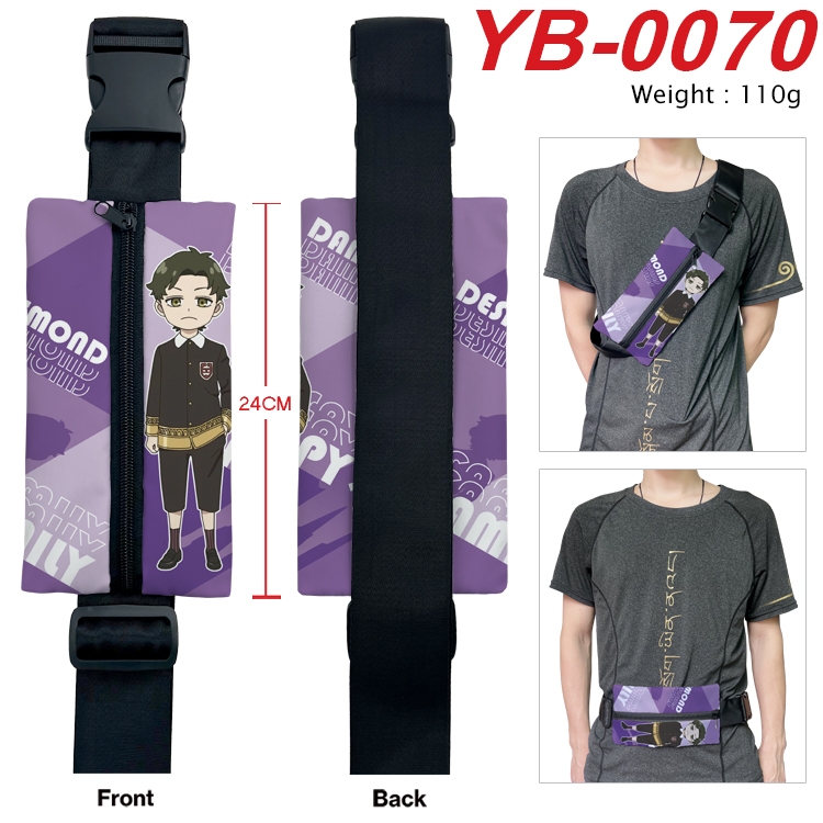 SPY×FAMILY Anime Canvas Shoulder Bag Chest Bag Waist Bag 110g YB-0070