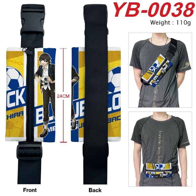 BLUE LOCK  Anime Canvas Shoulder Bag Chest Bag Waist Bag 110g YB-0038