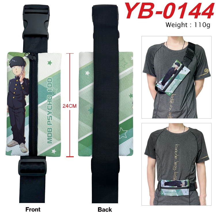 Mob Psycho 100 Anime Canvas Shoulder Bag Chest Bag Waist Bag 110g  YB-0144
