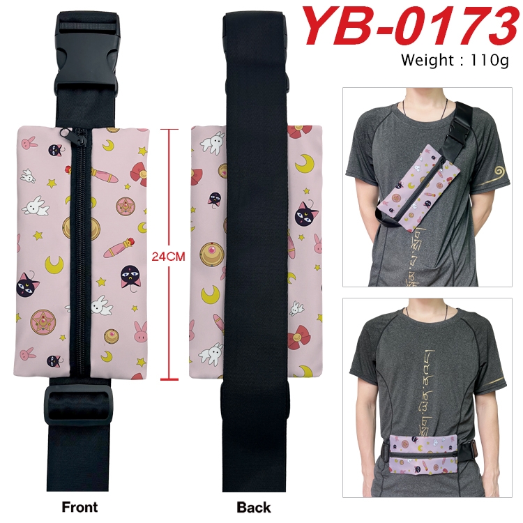 sailormoon Anime Canvas Shoulder Bag Chest Bag Waist Bag 110g  YB-0173