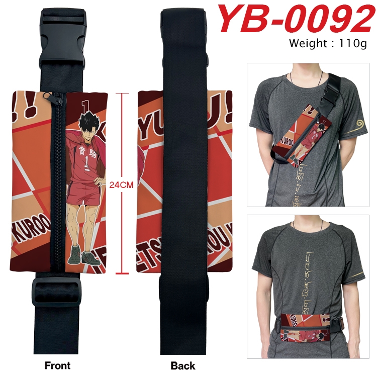 Haikyuu!! Anime Canvas Shoulder Bag Chest Bag Waist Bag 110g YB-0092