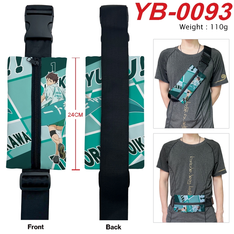 Haikyuu!! Anime Canvas Shoulder Bag Chest Bag Waist Bag 110g YB-0093